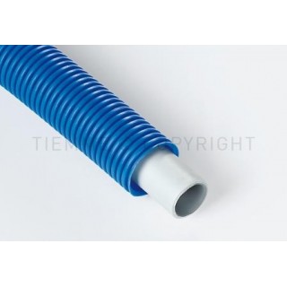 PE-X/AL/PE-X caurule ar gofrētu apvalku D20x2.0,zila (50m),AL-Cobrapex Daudzslāņu caurule PE-X/AL/PE-X ar ar gofrētu zilu apvalku, ruļļos
