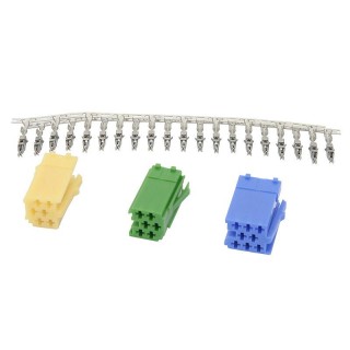 Car and Motorcycle Products, Audio, Navigation, CB Radio // ISO connectors and cables for the car radio // 00781#               Iso`wtyk mini (3x obudowa + piny)