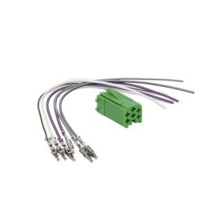 Auto- ja mootorrattatooted, elektroonika, navigatsioon, CB raadio // ISO connectors and cables for the car radio // 0079#                Iso`wtyk mini zielony przewodowy