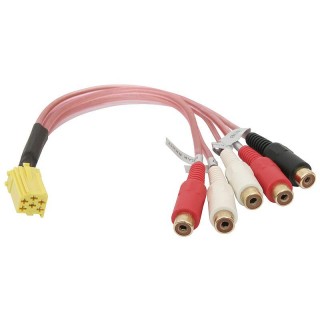 Auto un Moto preces, Auto Audio, Navigācija, CB Radio // ISO connectors and cables for the car radio // 0339# Iso`wtyk mini-iso line out + woofer