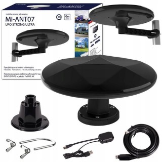 Auto un Moto preces, Auto Audio, Navigācija, CB Radio // Car Radio and TV antennas and accessories // Antena mistral mi-ant07 ufo strong ultra czarna