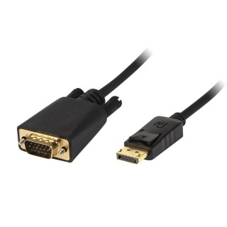 Koaksiaalvõrgud // HDMI, DVI, AUDIO ühenduskaablid ja tarvikud // 92-030# Przyłącze display port-vga 1,8m