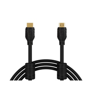 Koaksiālo kabeļi 75 Ohm, 50 Ohm un Televīzijas aksesuāri // HDMI, DVI, Audio savienotājkabeļi un aksesuāri // 92-059# Przyłącze hdmi-hdmi 10m gold
