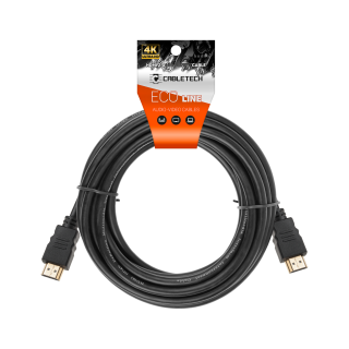 Koaksiaalvõrgud // HDMI, DVI, AUDIO ühenduskaablid ja tarvikud // Kabel  HDMI - HDMI 2.0 4K 15m Cabletech Eco Line