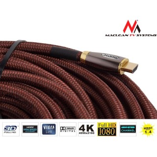 Coaxial cable networks // HDMI, DVI, AUDIO connecting cables and accessories // Przewód kabel HDMI-HDMI Maclean, v1.4, wzmacniacz, 40m, MCTV-624