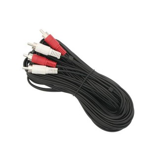 Koaksialinių kabelių sistemos // HDMI, DVI, AUDIO jungiamieji laidai ir priedai // 0889#                Przyłącze 2xrca "j"10,0m