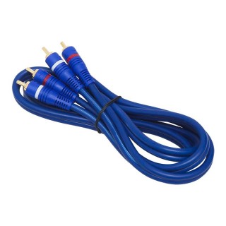 Koaksiālo kabeļi 75 Ohm, 50 Ohm un Televīzijas aksesuāri // HDMI, DVI, Audio savienotājkabeļi un aksesuāri // 4305#                Przyłącze 2xrca 6mm  1,5m niebieskie złączone