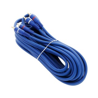 Koaksialinių kabelių sistemos // HDMI, DVI, AUDIO jungiamieji laidai ir priedai // 4427# Przyłącze 2xrca 6mm  5m złote proste