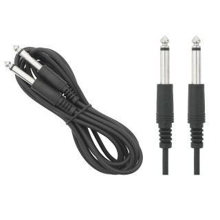 Koaksiālo kabeļi 75 Ohm, 50 Ohm un Televīzijas aksesuāri // HDMI, DVI, Audio savienotājkabeļi un aksesuāri // 0035# Przyłącze wtyk 6,3mn-wtyk 6,3mn 1m