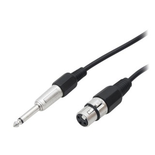 Koaksialinių kabelių sistemos // HDMI, DVI, AUDIO jungiamieji laidai ir priedai // 4363# Przyłącze wtyk 6,3mn-wtyk mikrofonowy xlr 10m