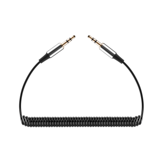 Koaksiaalvõrgud // HDMI, DVI, AUDIO ühenduskaablid ja tarvikud // Kabel audio Jack 3.5 wtyk - wtyk REBEL spirala 100 cm