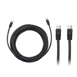 Cables // Coaxial Cables // 4372# Przyłącze wtyk f-wtyk f  1,5m czarne