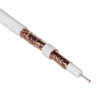 Cables // Coaxial Cables // Kabel  koncentryczny Maclean, Przewód antenowy satelitarny, RG6 1.02CU+4.8FPE+CU/P+32*0.12CU+6.8PVC, 50M, MCTV-471