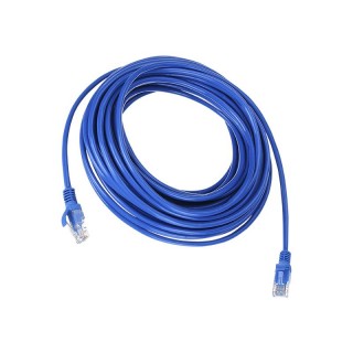 LAN datortīkli // Savienotājvadi (patch cords) Datortīkliem | LAN komutācijas kabeļi // 27-010# Przyłącze patchcord utp 10m niebieski