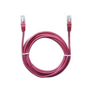 Структурированные кабельные системы // Коммутационный кабель Патч-корд для ЛВС // 2752# Przyłącze patchcord utp  1,0m czerwony