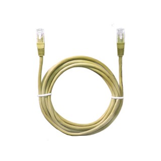 Структурированные кабельные системы // Коммутационный кабель Патч-корд для ЛВС // 2758# Przyłącze patchcord utp  1,0m żółty