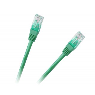 LAN tinklai // Komutaciniai - jungiamieji laidai // KPO2778D-1.0 Patchcord kabel UTP 8c wtyk-wtyk 1.0m CCA zielony cat.6e