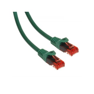 LAN datortīkli // Savienotājvadi (patch cords) Datortīkliem | LAN komutācijas kabeļi // MCTV-300 G 47261 Przewód kabel patchcord UTP cat6 wtyk-wtyk 0,5m zielony
