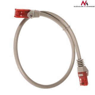 LAN andmesidevõrgud // Patch kaablid // MCTV-300 S 47257 Przewód kabel patchcord UTP cat6 wtyk-wtyk 0,5m szary