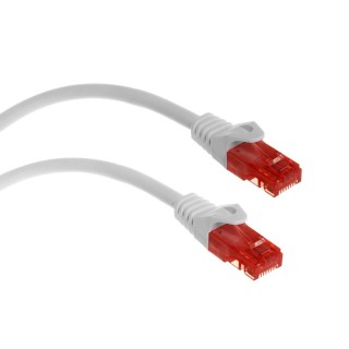 LAN datortīkli // Savienotājvadi (patch cords) Datortīkliem | LAN komutācijas kabeļi // MCTV-303 W 47278 Przewód kabel patchcord UTP cat6 wtyk-wtyk 3m biały