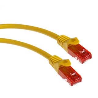 LAN andmesidevõrgud // Patch kaablid // MCTV-300 Y 47260 Przewód kabel patchcord UTP cat6 wtyk-wtyk 0,5m żółty