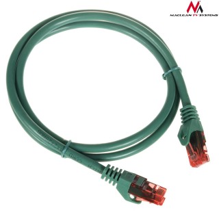 LAN datortīkli // Savienotājvadi (patch cords) Datortīkliem | LAN komutācijas kabeļi // MCTV-301 G 47268 Przewód kabel patchcord UTP cat6 wtyk-wtyk 1m zielony