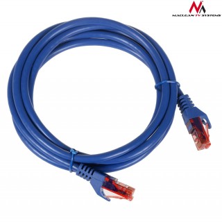 LAN tinklai // Komutaciniai - jungiamieji laidai // MCTV-303 N 47276 Przewód kabel patchcord UTP cat6 wtyk-wtyk 3m niebieski