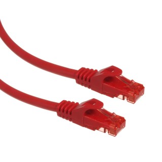 LAN datortīkli // Savienotājvadi (patch cords) Datortīkliem | LAN komutācijas kabeļi // MCTV-303 R 47279 Przewód kabel patchcord UTP cat6 wtyk-wtyk 3m czerwony