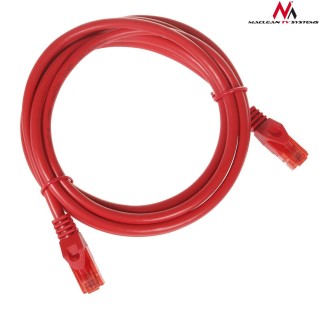 LAN Data Network // Network patch cords // MCTV-302 R 47273 Przewód kabel patchcord UTP cat6 wtyk-wtyk 2m czerwony