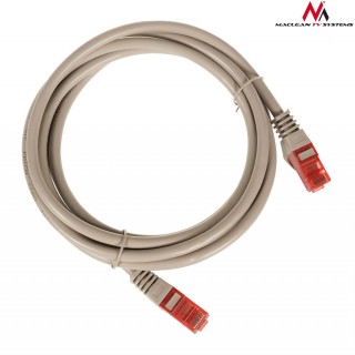 LAN tinklai // Komutaciniai - jungiamieji laidai // MCTV-303 S 47277 Przewód kabel patchcord UTP cat6 wtyk-wtyk 3m szary