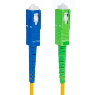 LAN Data Network // Network patch cords // Patchcord światłowód kabel Maclean, SC/APC-SC/UPC SM 9/125 LSZH, jednomodowy, długość 3m, simplex, G657A2, MCTV-402
