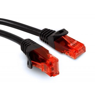 LAN datortīkli // Savienotājvadi (patch cords) Datortīkliem | LAN komutācijas kabeļi // Przewód kabel patchcord UTP Maclean, wtyk-wtyk, Cat6, 3m, czarny, MCTV-742