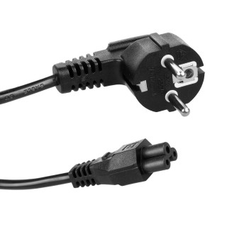 Компьютерная техника и аксессуары // PC/USB/LAN кабели // Kabel zasilający typu koniczynka Maclean, 3 pin, wtyk EU, 1.5m, MCTV-857