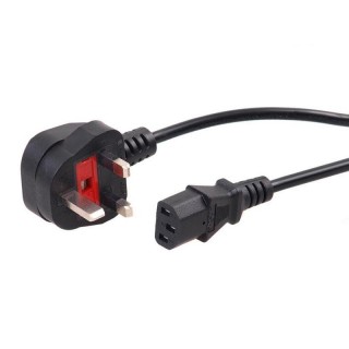Kompiuterių komponentai ir priedai // PC/USB/LAN kabeliai // MCTV-805 42159 Kabel zasilający 3 pin 1m wtyk GB