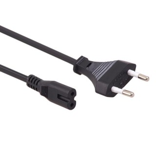 Datortehnikas komponentes un aksesuāri // Datora/USB/LAN kabeļi // MCTV-809 42164 Kabel zasilający ósemka 2 pin 1,5m wtyk EU