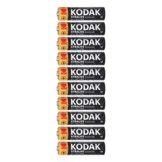 Baterijas, akumulatori, barošanas bloki un adapteri // Baterijas un lādētāji uz pasūtījumu // Baterie Kodak XTRALIFE Alkaline AA LR6, 5+5 szt.