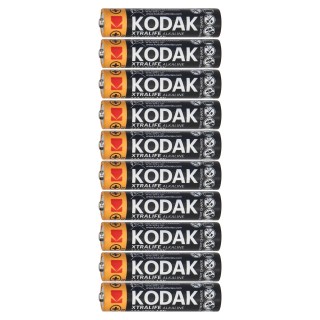 Baterijas, akumulatori, barošanas bloki un adapteri // Baterijas un lādētāji uz pasūtījumu // Baterie Kodak XTRALIFE Alkaline AAA LR03, 5+5 szt.
