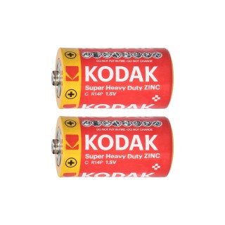 Baterijas, akumulatori, barošanas bloki un adapteri // Baterijas un lādētāji uz pasūtījumu // Baterie Kodak ZINC Super Heavy Duty C LR14, 2szt. folia