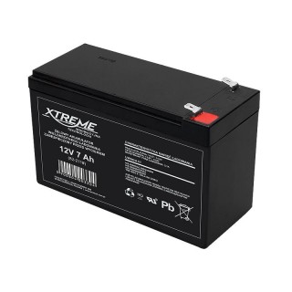 Primary batteries, rechargable batteries and power supply // Battery 12V, 6V, 4V |  lead-acid sealed battery | AGM VRLA // 82-211# Akumulator żelowy 12v  7ah xtreme