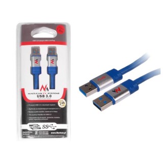 Tietokoneen osia ja lisävarusteita // PC/USB/LAN-kaapelit // Kabel USB 3.0 AM - AM 1.8m MCTV-606 