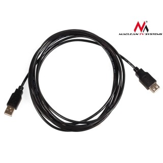 Компьютерная техника и аксессуары // PC/USB/LAN кабели // Kabel USB 2.0 Maclean, gniazdo-wtyk, 3m, MCTV-744