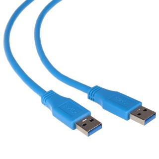 Datortehnikas komponentes un aksesuāri // Datora/USB/LAN kabeļi // MCTV-582 46432 Przewód kabel USB 3.0 AM-AM wtyk-wtyk 1,8m