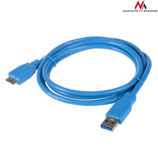 Tietokoneen osia ja lisävarusteita // PC/USB/LAN-kaapelit // MCTV-586 46436 Przewód kabel USB 3.0 AM-microBM wtyk-wtyk 0,5m