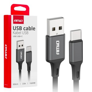 Tablets and Accessories // USB Cables // Kabel do ładowania usb-a - usb-c 2a 100cm fulllink amio-03899