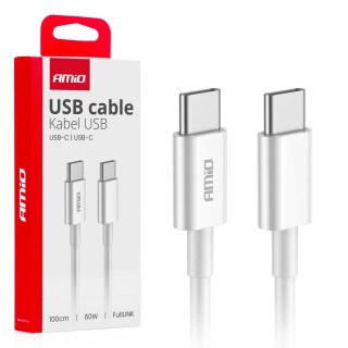 Tablets and Accessories // USB Cables // Kabel do ładowania usb-c - usb-c 60w 100cm fulllink amio-03896