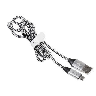 Планшеты и аксессуары // USB Kабели // Kabel TRACER USB 2.0 AM - micro 1,0m czarno-srebrny