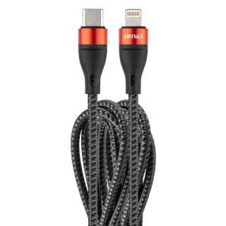 Tablets and Accessories // USB Cables // Kabel uc-19 usb-c + lightning iphone 200 cm fulllink amio-02931