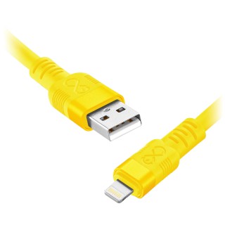 Tabletit ja tarvikkeet // USB-kaapelit // Kabel USB-A - Lightning eXc WHIPPY Pro, 0.9M, 29W, szybkie ładowanie, kolor mix neonowy