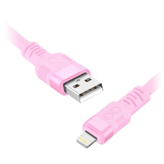 Planšetdatori un aksesuāri // USB Kabeļi // Kabel USB-A - Lightning eXc WHIPPY Pro, 0.9M, 29W, szybkie ładowanie, kolor mix pastelowy