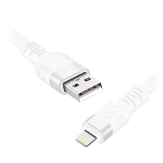Tabletit ja tarvikkeet // USB-kaapelit // Kabel USB-A - Lightning eXc WHIPPY Pro, 2M, 12W, szybkie ładowanie, kolor mix ciemny